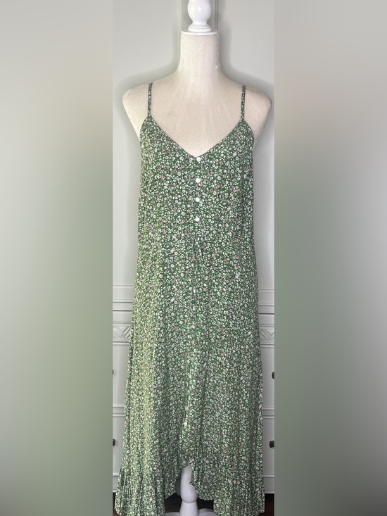 Rails Dresses & Skirts - Rails Green Floral Button-Front Midi Dress